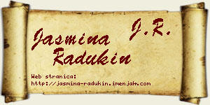 Jasmina Radukin vizit kartica